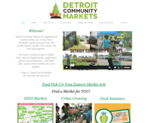 Detroitmarkets.org(Detroit Community Markets) Screenshot