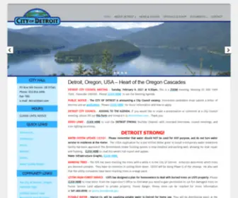 Detroitoregon.us(Detroit Oregon) Screenshot
