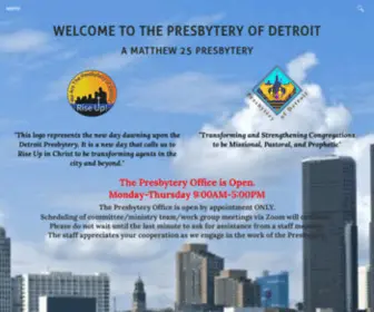 Detroitpresbytery.org(Presbytery of Detroit) Screenshot