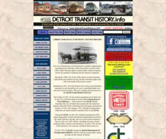 Detroittransithistory.info(DETROIT TRANSIT) Screenshot