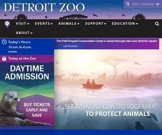 Detroitzoo.org(Detroit zoological society) Screenshot
