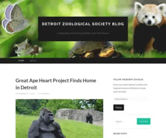 Detroitzooblog.org(Detroit Zoological Society Blog) Screenshot