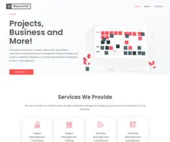 Detroyxcity.com(The Project Management Service You Need) Screenshot