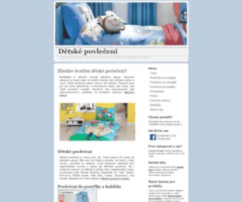 Detske-Povleceni.net(Dětské) Screenshot