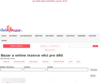 Detskybazar.cz(Bazar a online inzerce věcí pro děti) Screenshot