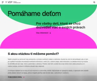 Detskyombudsman.sk(Detský ombudsman) Screenshot