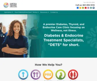 Detsutah.com(Diabetes & Endocrine Treatment Specialists) Screenshot