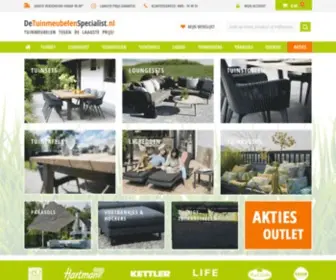 Detuinmeubelenspecialist.nl(Tuinmeubelen koop je bij de De Tuinmeubelen Specialist) Screenshot