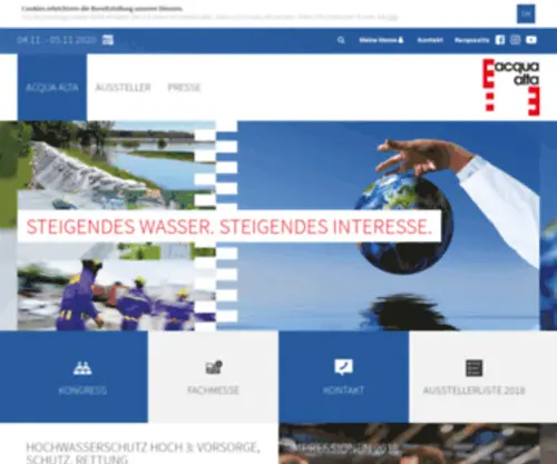 Deubau.de(Fachmesse und Kongress für Hochwasserschutz) Screenshot