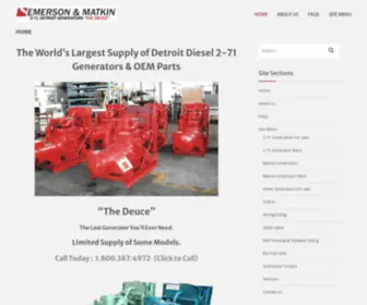 Deucepower.com(The World's Largest Supply of Detroit Diesel 2) Screenshot