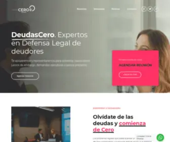 Deudascero.cl(Defensa Legal de Deudores en Chile) Screenshot