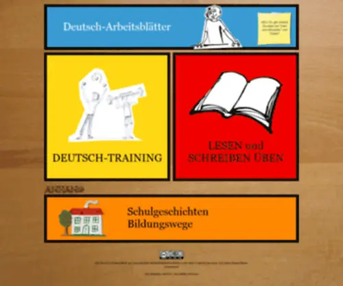 Deutsch-Arbeitsblaetter.de(Rechtschreibung) Screenshot