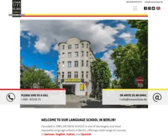 Deutsch-IN-Berlin.de(DIE NEUE SCHULE Sprachschule Berlin) Screenshot