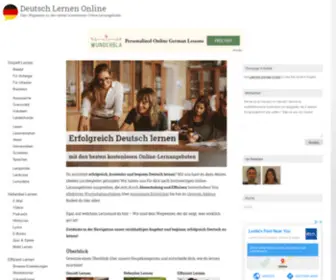 Deutsch-Lernen-Online.net(Erfolgreich Deutsch lernen) Screenshot