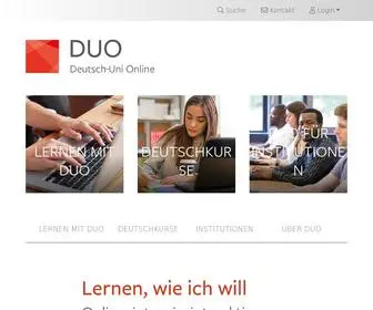 Deutsch-Uni.com(Deutschkurse Online) Screenshot