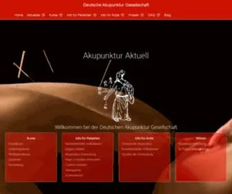 Deutsche-Akupunktur-Gesellschaft.de(Praxis, Fortbildung und Wissen) Screenshot