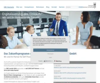 Deutsche-BC.com(Ariba, S/4 HANA Procurement & Sourcing und SRM Beratung) Screenshot