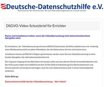 Deutsche-Datenschutzhilfe.de(Deutsche Datenschutzhilfe e.V. – Datenschutz für Verbraucher) Screenshot