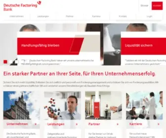 Deutsche-Factoring.de(Deutsche Factoring Bank) Screenshot