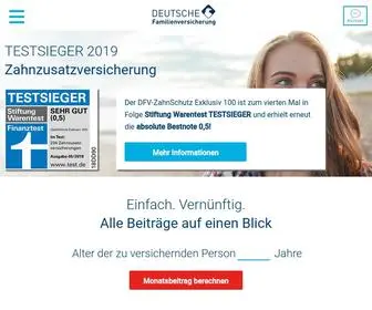 Deutsche-Familienversicherung.de(Die digitale Versicherung) Screenshot