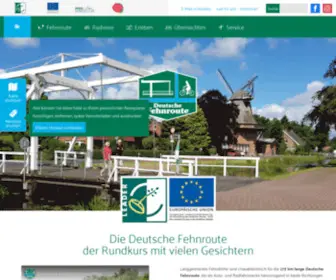 Deutsche-Fehnroute.de(Fehnroute Startseite) Screenshot
