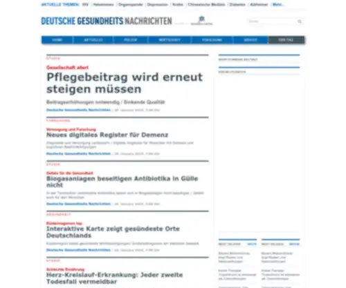 Deutsche-Gesundheits-Nachrichten.de(DEUTSCHE GESUNDHEITS NACHRICHTEN) Screenshot