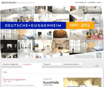 Deutsche-Guggenheim.de(Deutsche Guggenheim Museum in Berlin) Screenshot