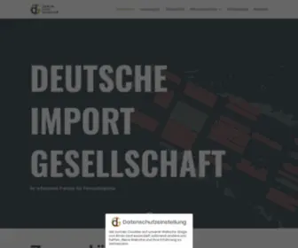 Deutsche-Import-Gesellschaft.de(Die Deutsche Import Gesellschaft) Screenshot