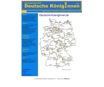 Deutsche-Koeniginnen.de(Internetauftritt der Arbeitsgemeinschaft Deutsche Königinnen e.V) Screenshot