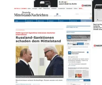 Deutsche-Mittelstands-Nachrichten.de(DEUTSCHE MITTELSTANDS NACHRICHTEN) Screenshot