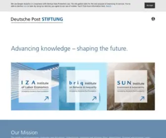 Deutsche-Post-Stiftung.org(Deutsche Post STIFTUNG) Screenshot