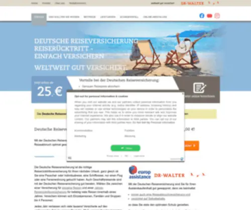Deutsche-Reiseversicherung.de(Deutsche Reiseversicherung) Screenshot