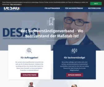 Deutsche-Sachverstaendigen-Gesellschaft.de(Sachverständigenverband) Screenshot