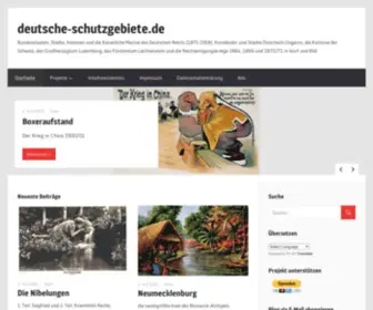 Deutsche-Schutzgebiete.de(Kaiserreich) Screenshot