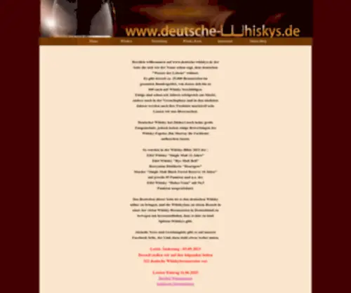 Deutsche-Whiskys.de(Deutscher Whisky) Screenshot