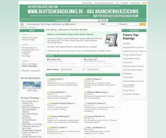 Deutschebacklinks.de(Willkommen bei Kostenlos Backlinks) Screenshot