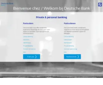 Deutschebank.be(Deutsche Bank Belgium) Screenshot