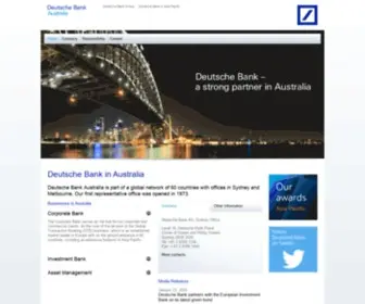 Deutschebank.com.au(Deutsche Bank Australia) Screenshot