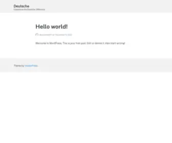 Deutschedifference.com(Experience the Deutsche Difference) Screenshot