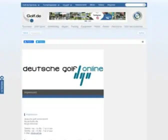 Deutschegolfonline.de(Impressum/Datenschutz auf) Screenshot