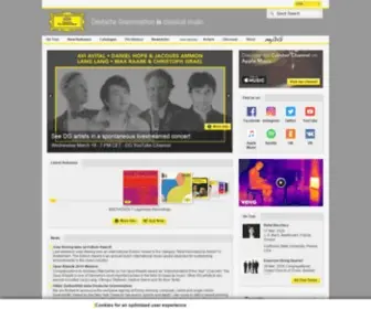 Deutschegrammophon.com(The website for classical music) Screenshot