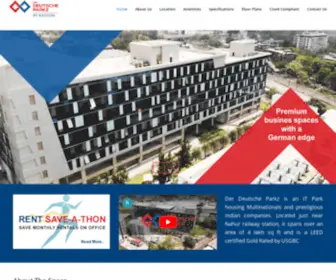 Deutscheparkz.com(Der Deutsche Parkz is an IT Park situated beside Nahur station) Screenshot