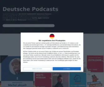 Deutschepodcasts.de(Die besten deutschsprachigen Podcasts) Screenshot