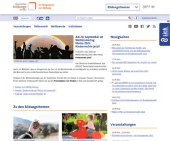 Deutscher-Bildungsserver.de(Deutscher Bildungsserver) Screenshot