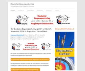 Deutscher-Bogensportverlag.de(Deutscher Bogensportverlag) Screenshot