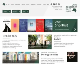 Deutscher-Buchpreis.de(Deutscher BuchpreisHome) Screenshot