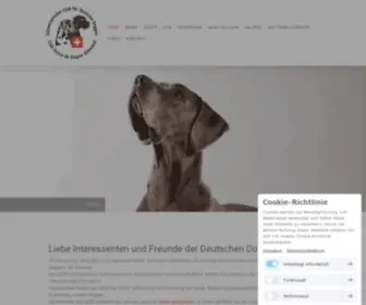 Deutscher-Doggen-Club.ch(Der SCDD ist Mitglied der Schweizerischen Kynologischen Gesellschaft (SKG)) Screenshot