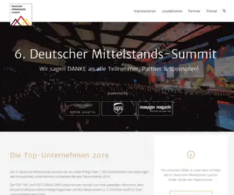 Deutscher-Mittelstands-Summit.de(Deutscher Mittelstands) Screenshot
