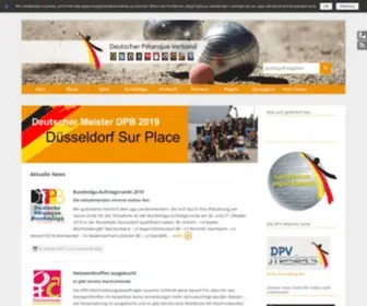 Deutscher-Petanque-Verband.de(DPV) Screenshot