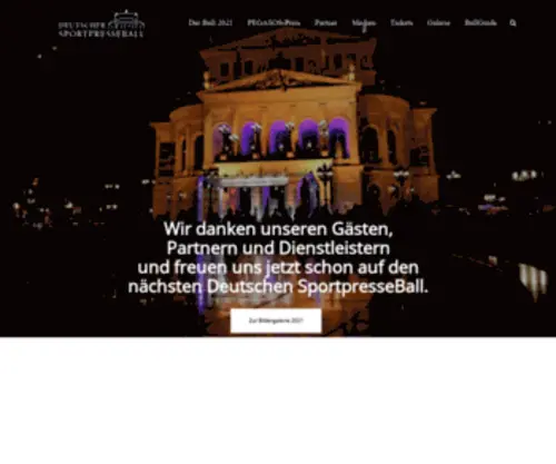 Deutscher-Sportpresseball.de(Deutscher Sportpresseball) Screenshot